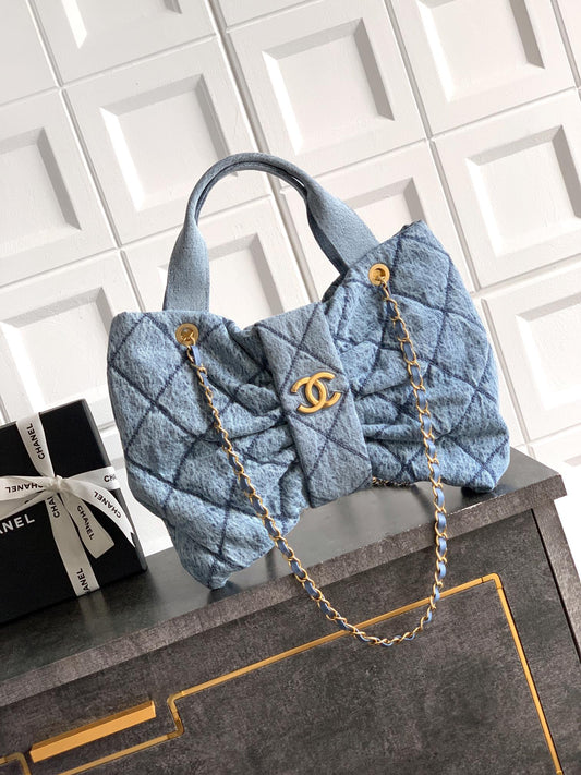 "Danny Denim Butterfly Bag - Chic and Durable Handbag"